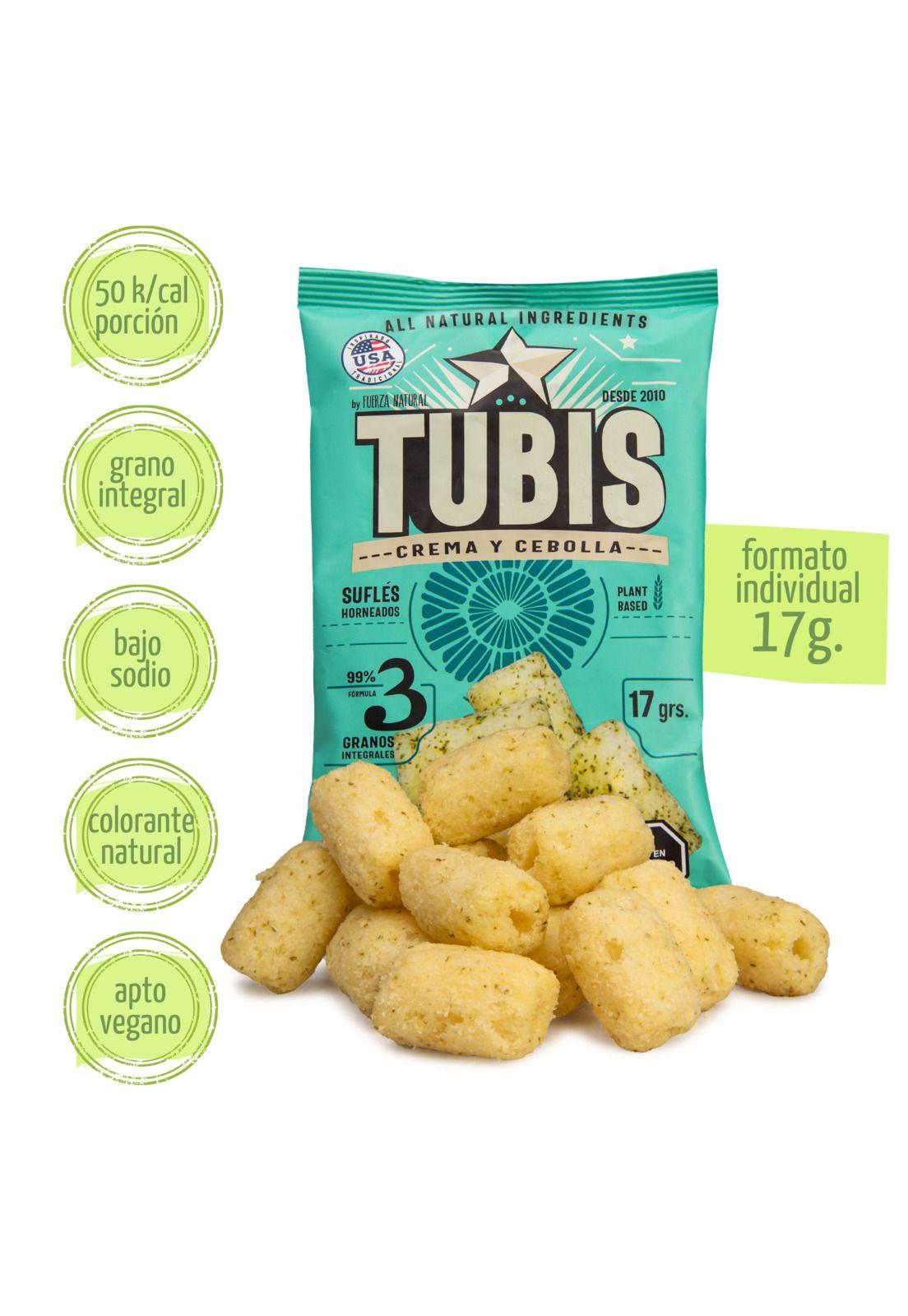 Tubis 17g Crema Y Cebolla Snack Fuerza Natural Pack X24-2