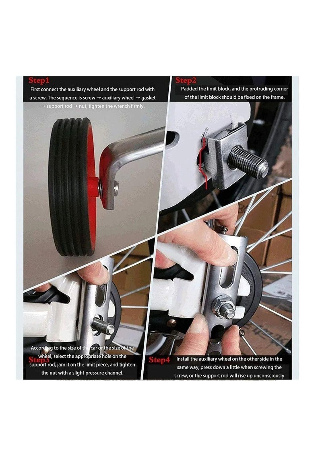 Ruedas Estabilizadores Ajustables Para Bicicleta Aro 12-16-4