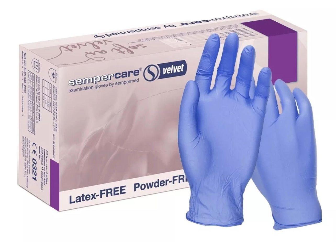Guante de Nitrilo Velvet Caja 100 Unidades Talla M-0