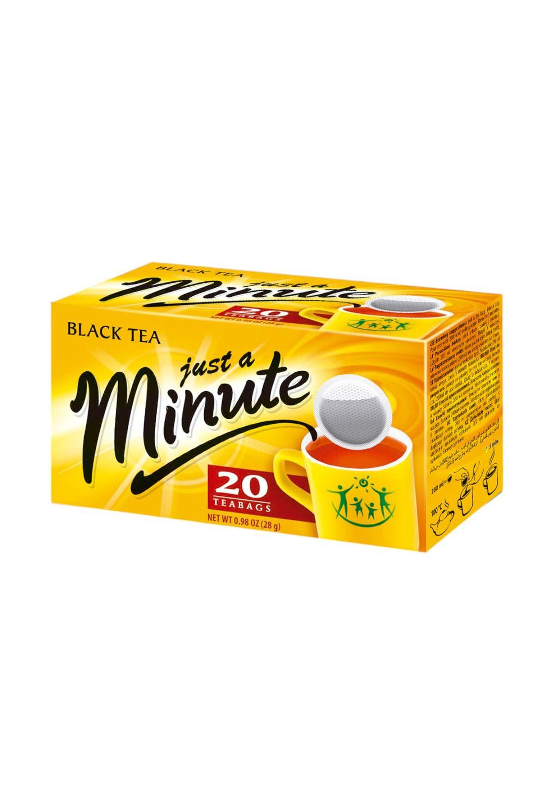 Just A Minute Black Tea Te Negro 20 Bolsitas 28g-0