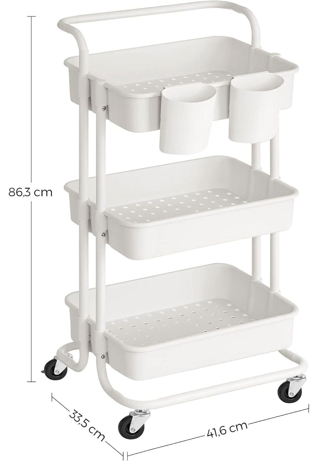 Carro Organizador Songmics 3 Niveles Con Ruedas Cocina-5