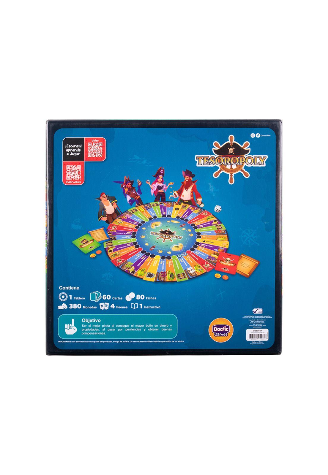 Juego De Mesa Tesoropoly +8 Años Dactic-2