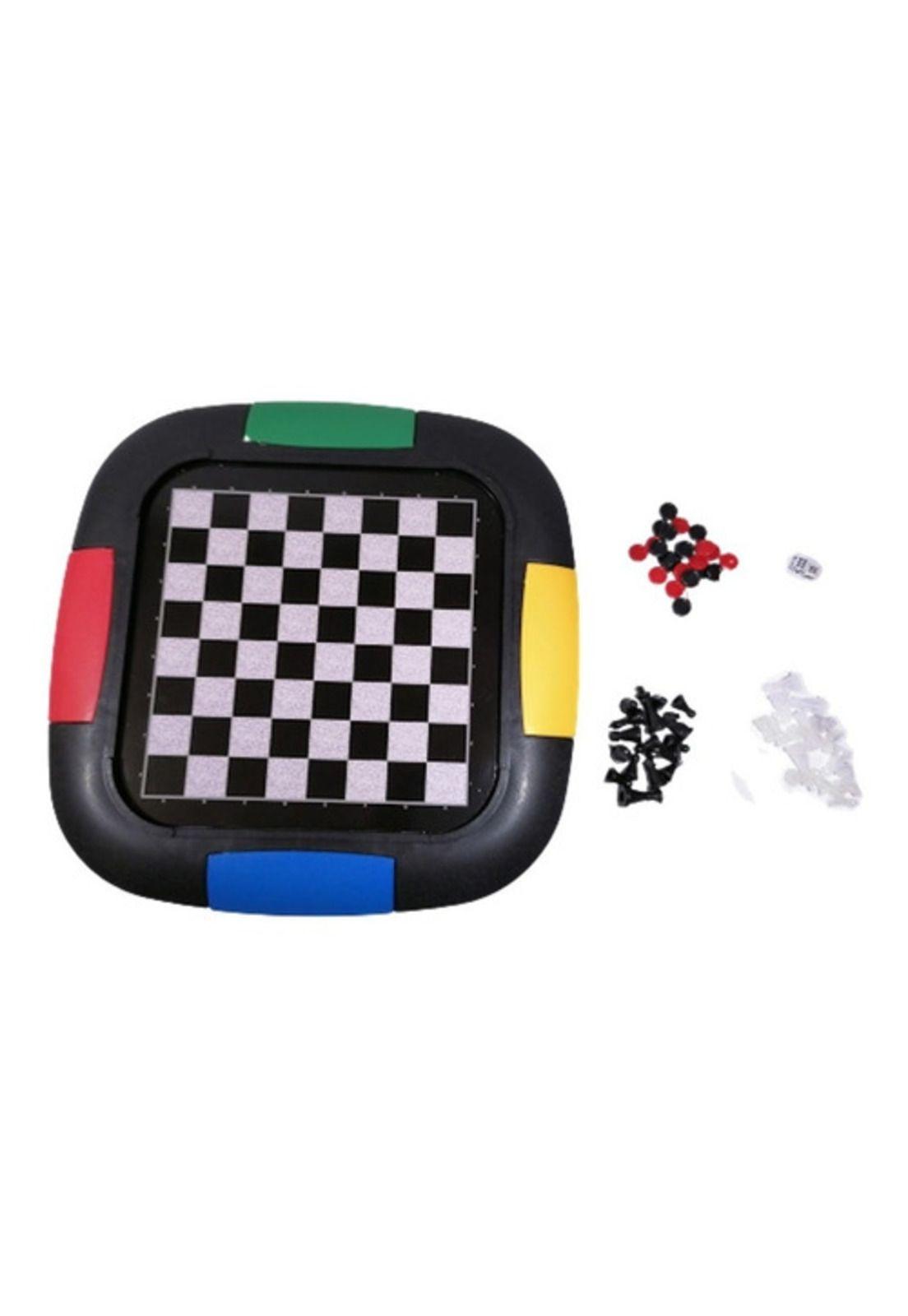 Juego De Mesa 3 En 1 Damas | Ajedrez | Backgammon-4