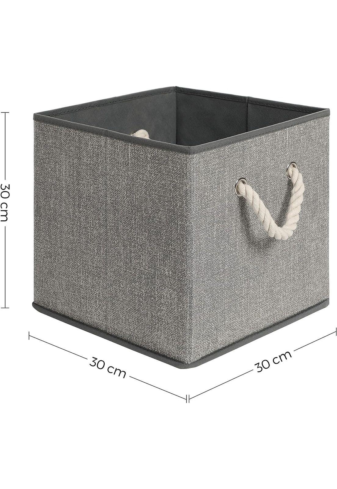 Set De 3 Cajas Organizadoras De Tela Plegables Con Asas-2