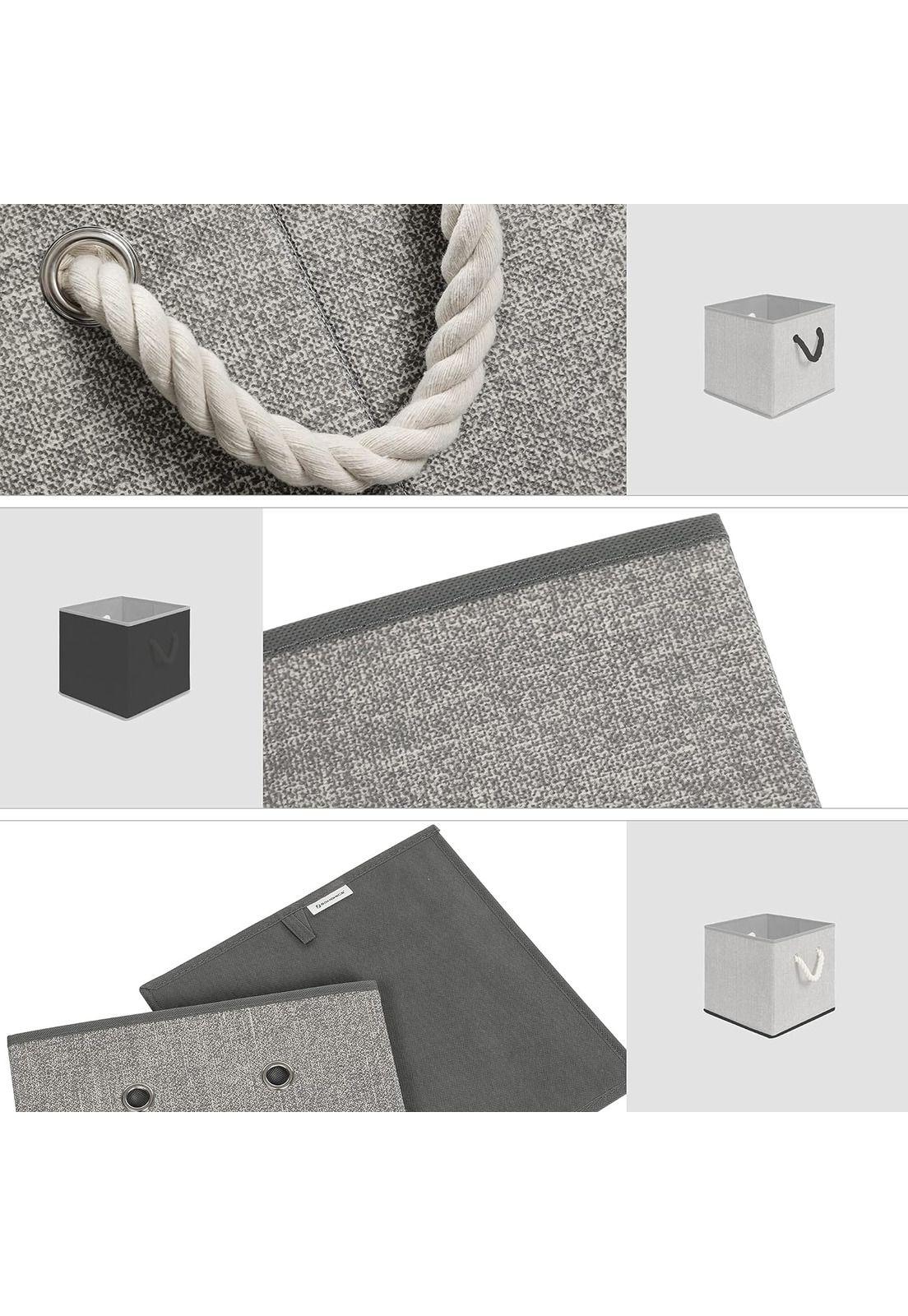 Set De 3 Cajas Organizadoras De Tela Plegables Con Asas-7