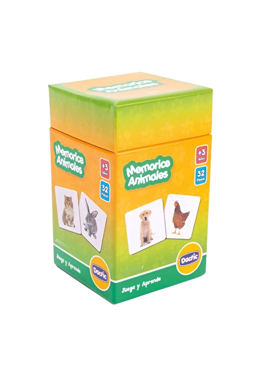 Juego de Mesa Memorice Animales Carton Dactic-0