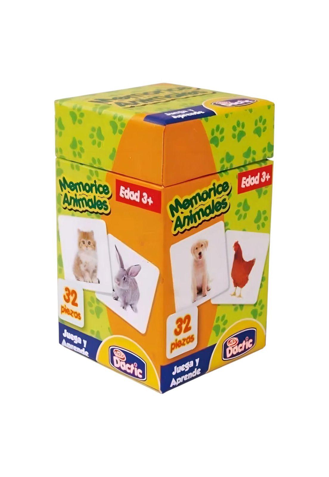 Juego de Mesa Memorice Animales Carton Dactic-1