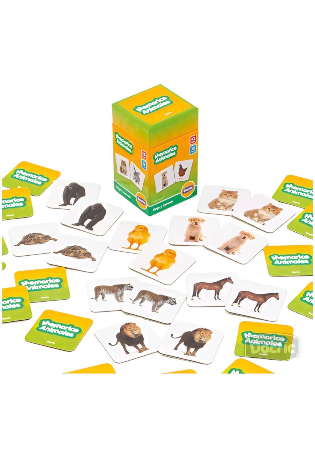 Juego de Mesa Memorice Animales Carton Dactic-2