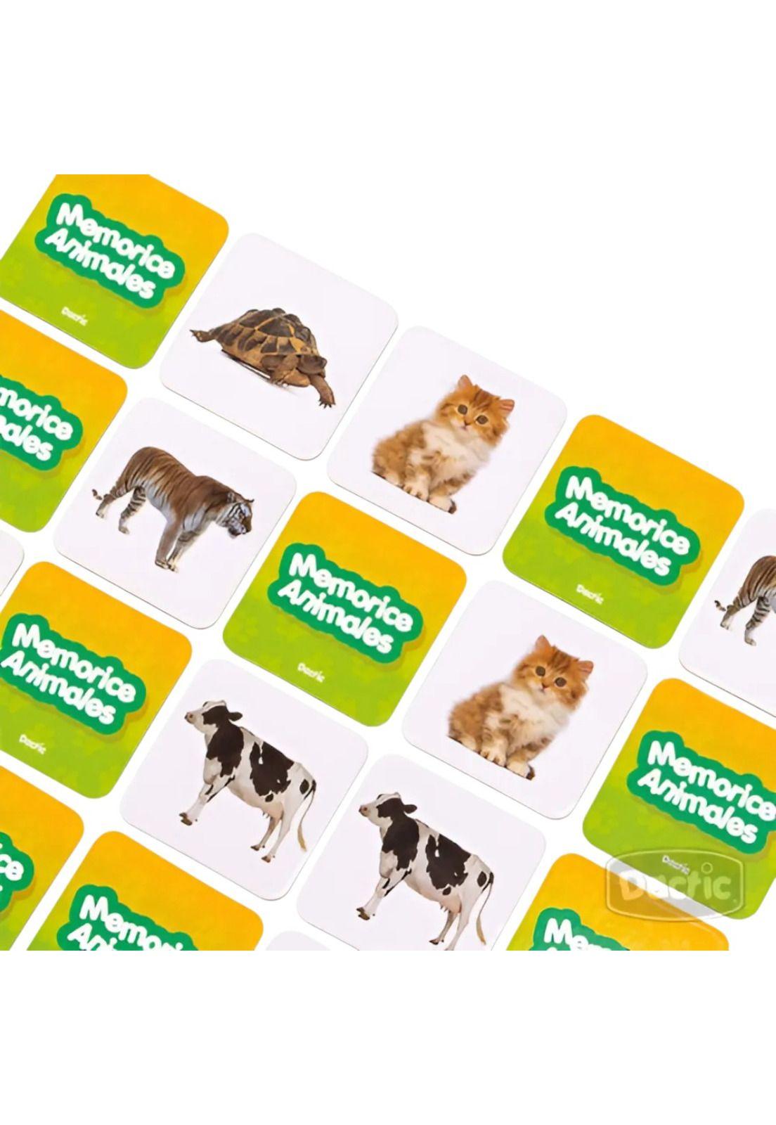 Juego de Mesa Memorice Animales Carton Dactic-6