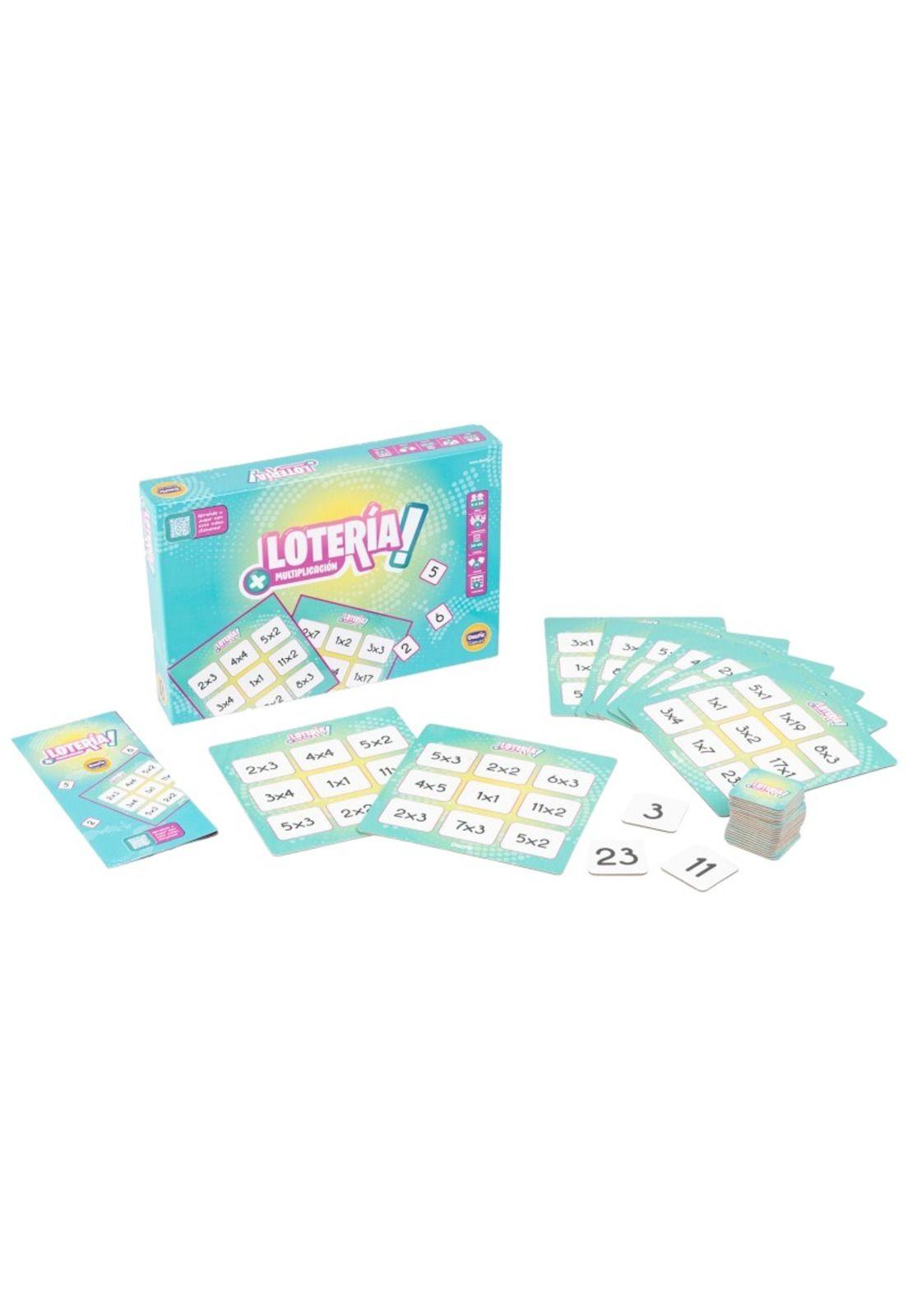 Juego de Mesa Loteria Multiplicaciones Dactic-1