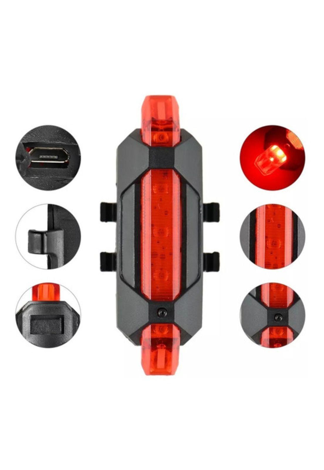 Luz Bicicleta Trasera Recargable Usb-0