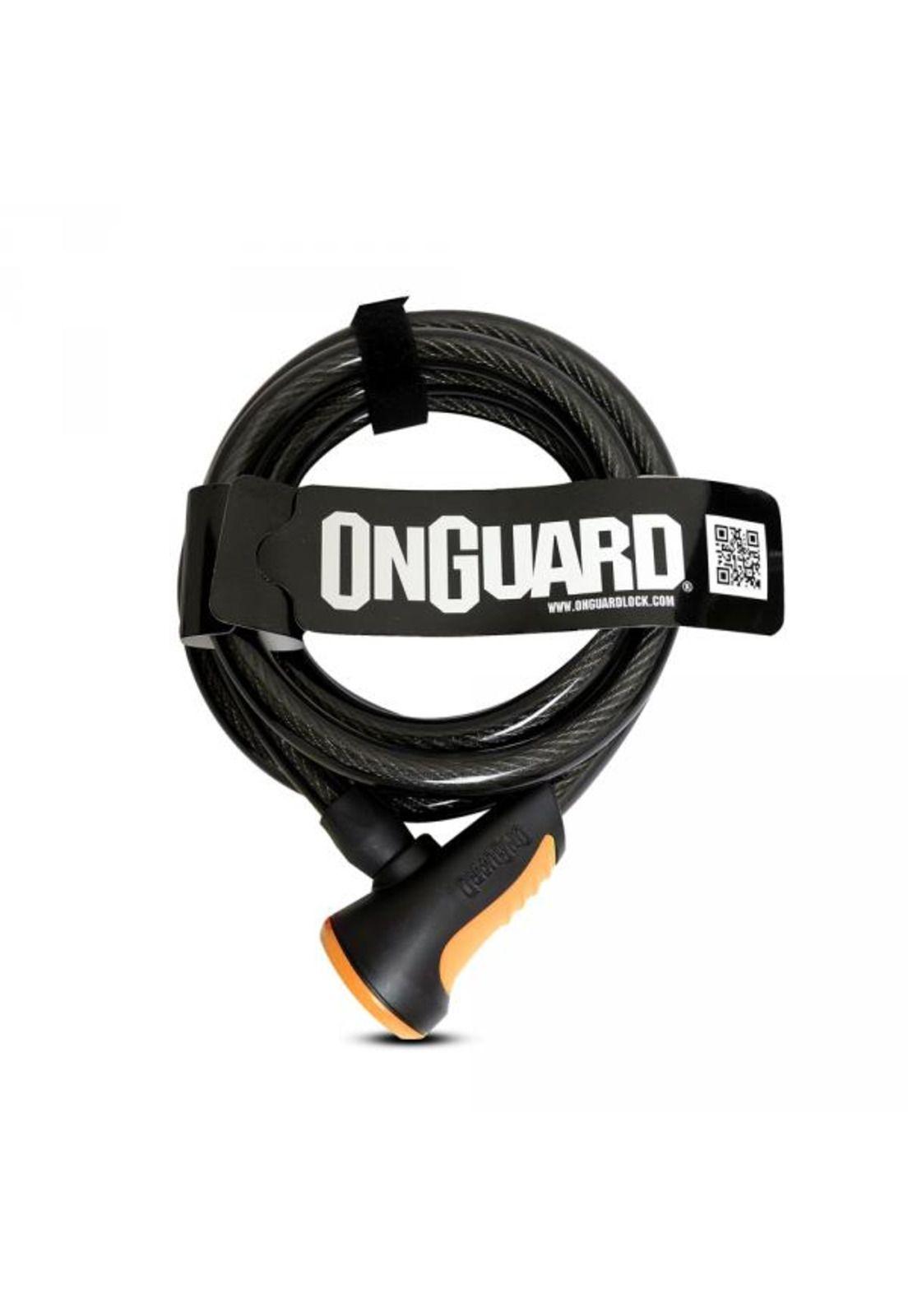 Candado On Guard C/Llave 180MM X 12mm Naranjo-0