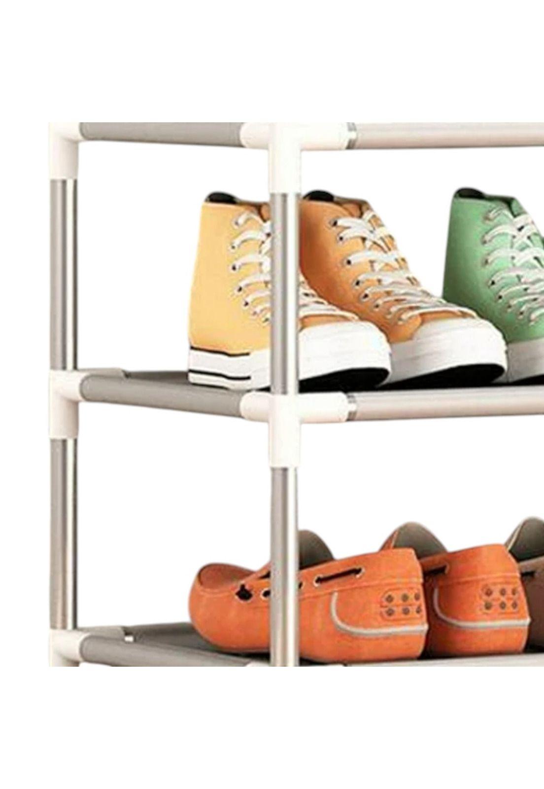Zapatero Estante 27 Pares 9 Niveles Metálica Y Plástico-2