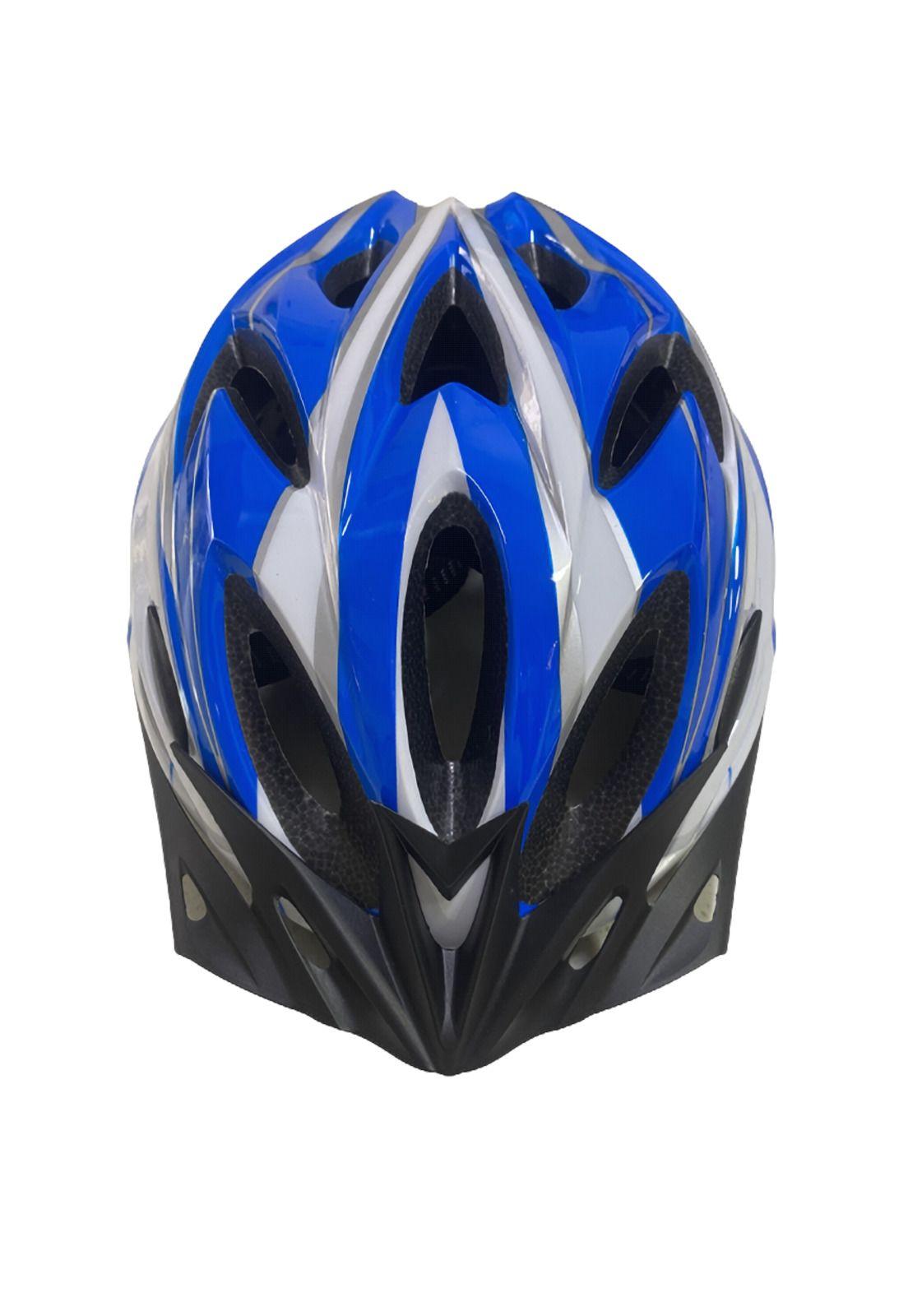 Casco Bicicleta MTB Liviano Azul + Lentes-2