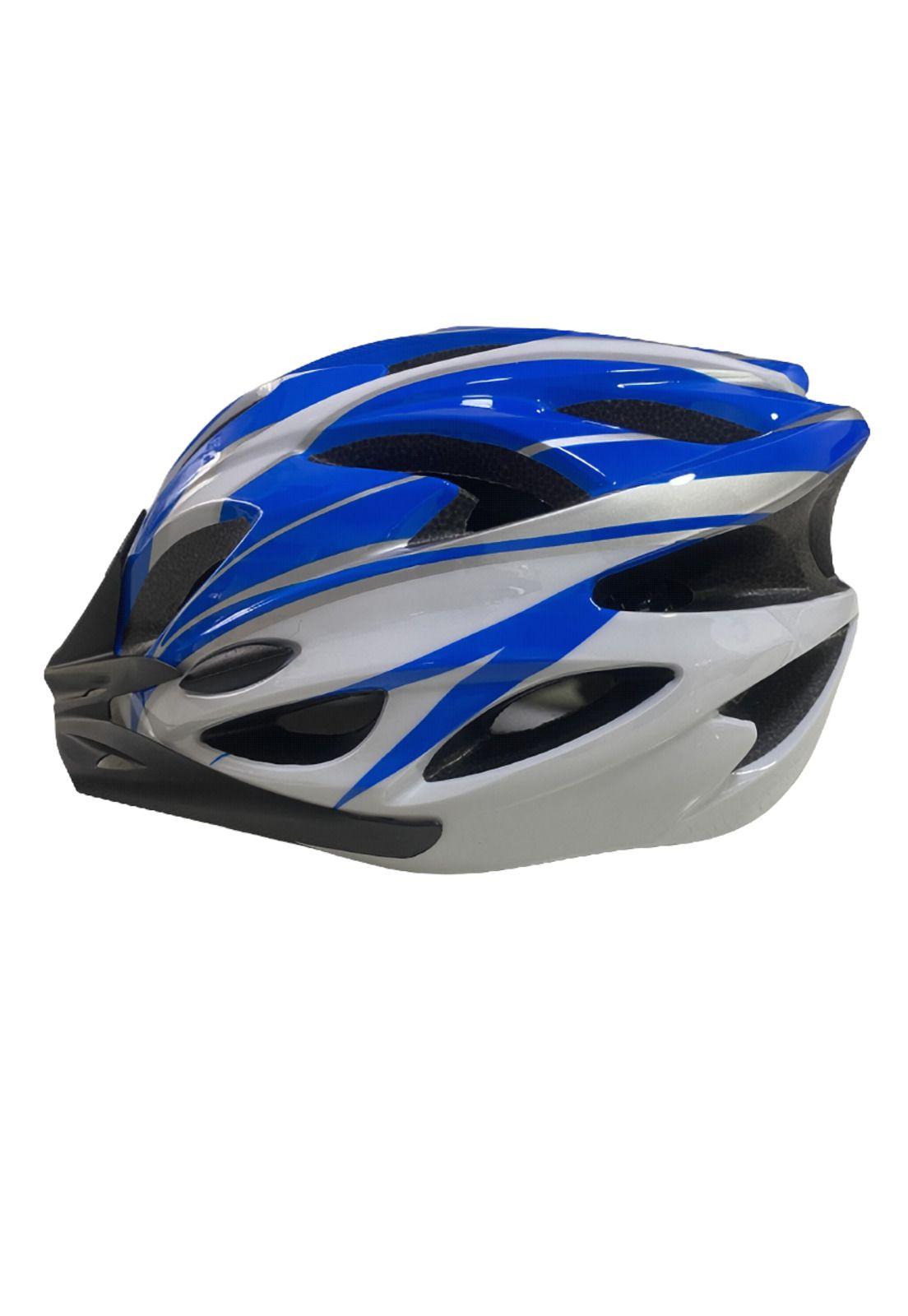 Casco Bicicleta MTB Liviano Azul + Lentes-3