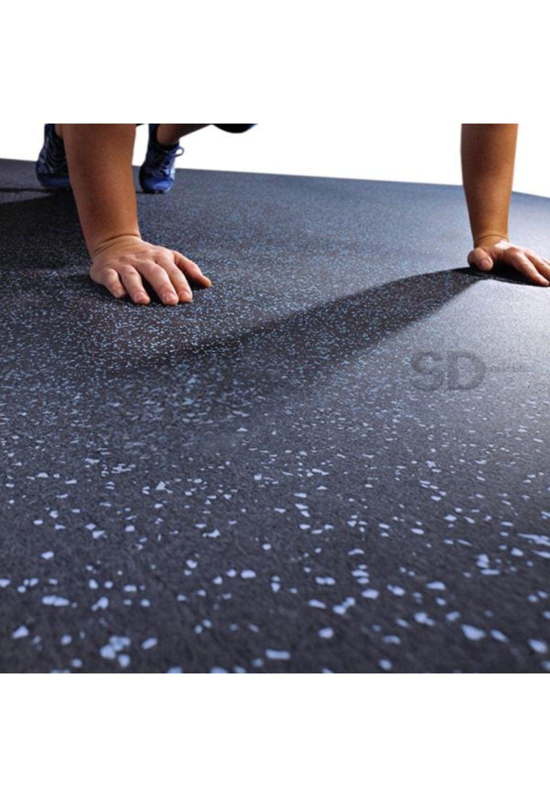 Piso Caucho Rollo Gimnasio 10 Metros Ancho 2.5Cm-3