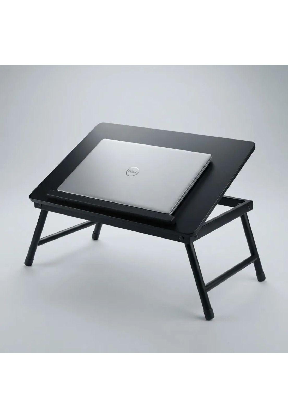 Mesa Notebook Plegable Para Cama Sofá Inclinable Negro-2