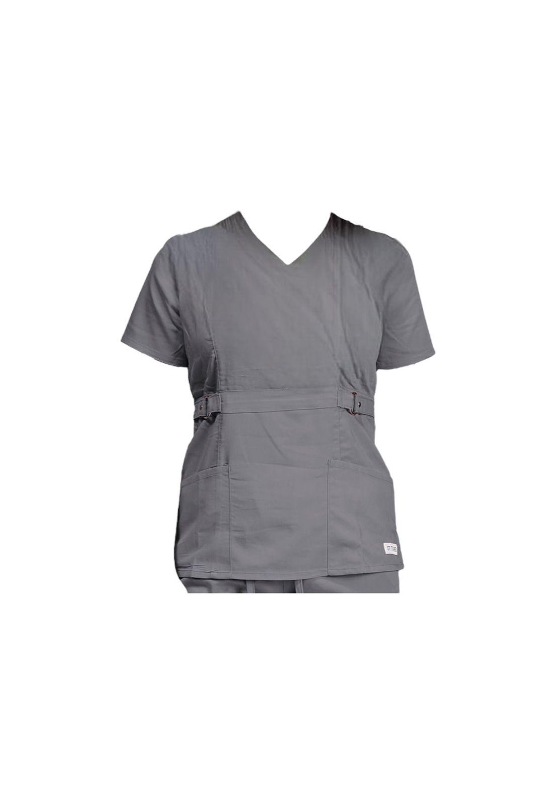 Conjunto Polera Y Pantalón Clinico Gris Oscuro-0