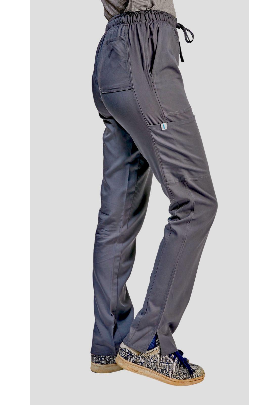 Conjunto Polera Y Pantalón Clinico Gris Oscuro-1