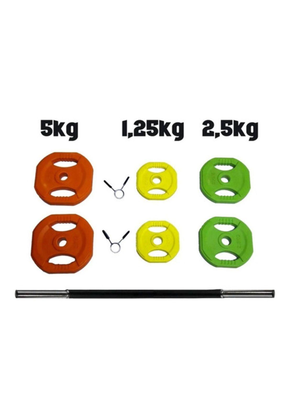 Kit Barra Y Discos (total 20kg) Body Pump Premium-2