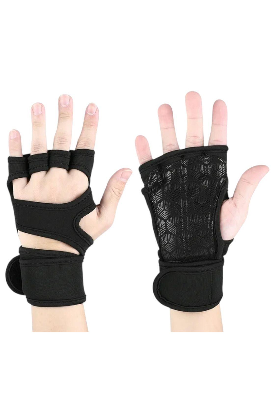 Guantes Calleras Para Pesas Soporte Muñecas Gym Crossfit-0