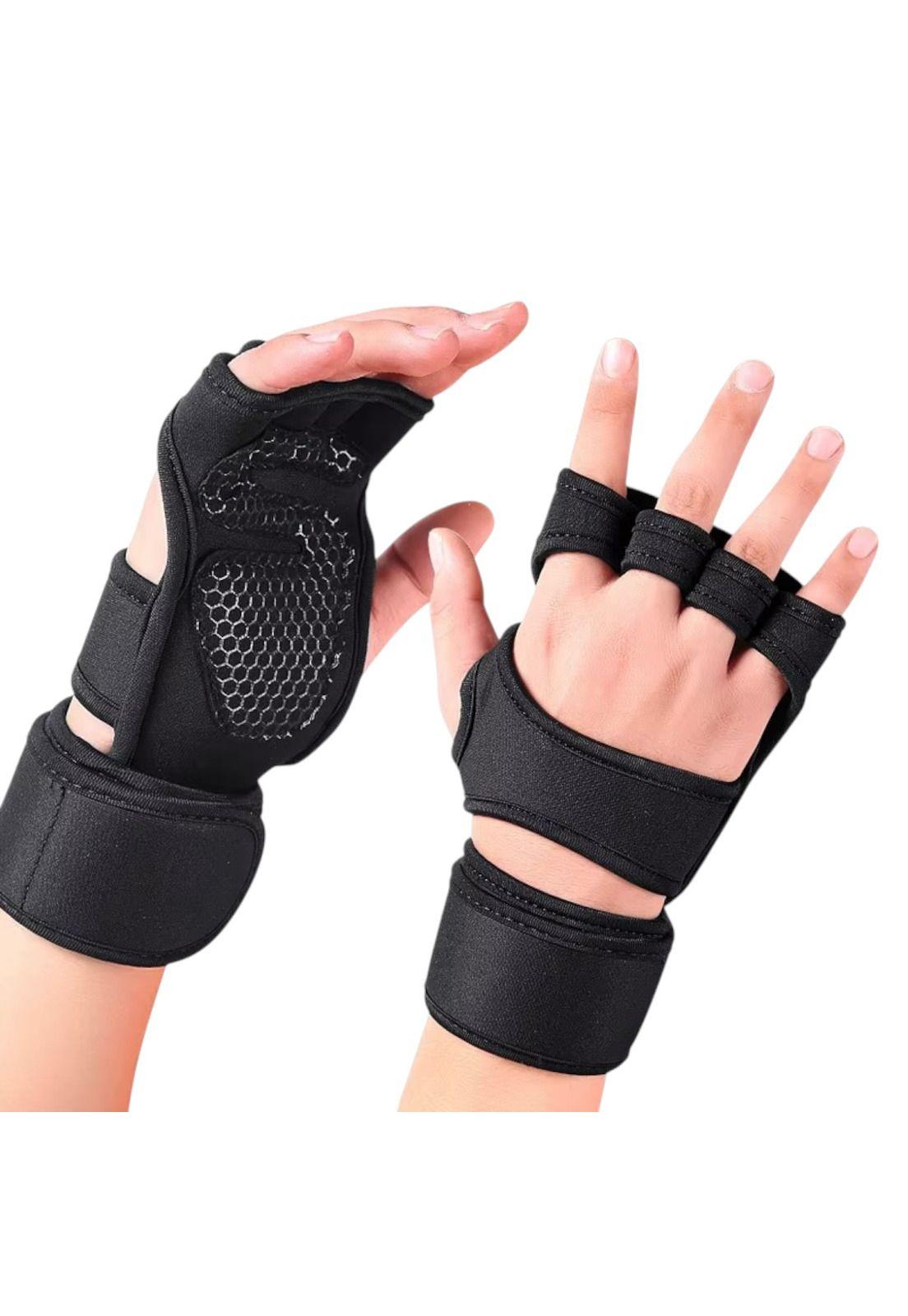 Guantes Calleras Para Pesas Soporte Muñecas Gym Crossfit-1