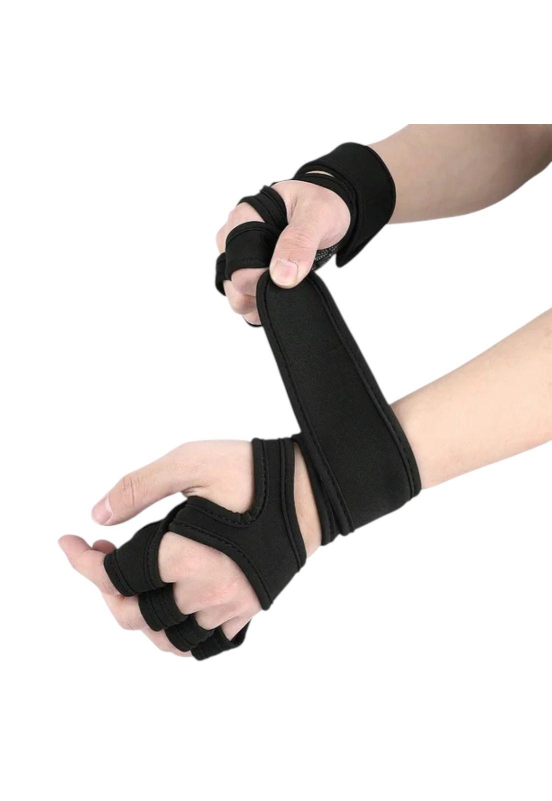 Guantes Calleras Para Pesas Soporte Muñecas Gym Crossfit-2