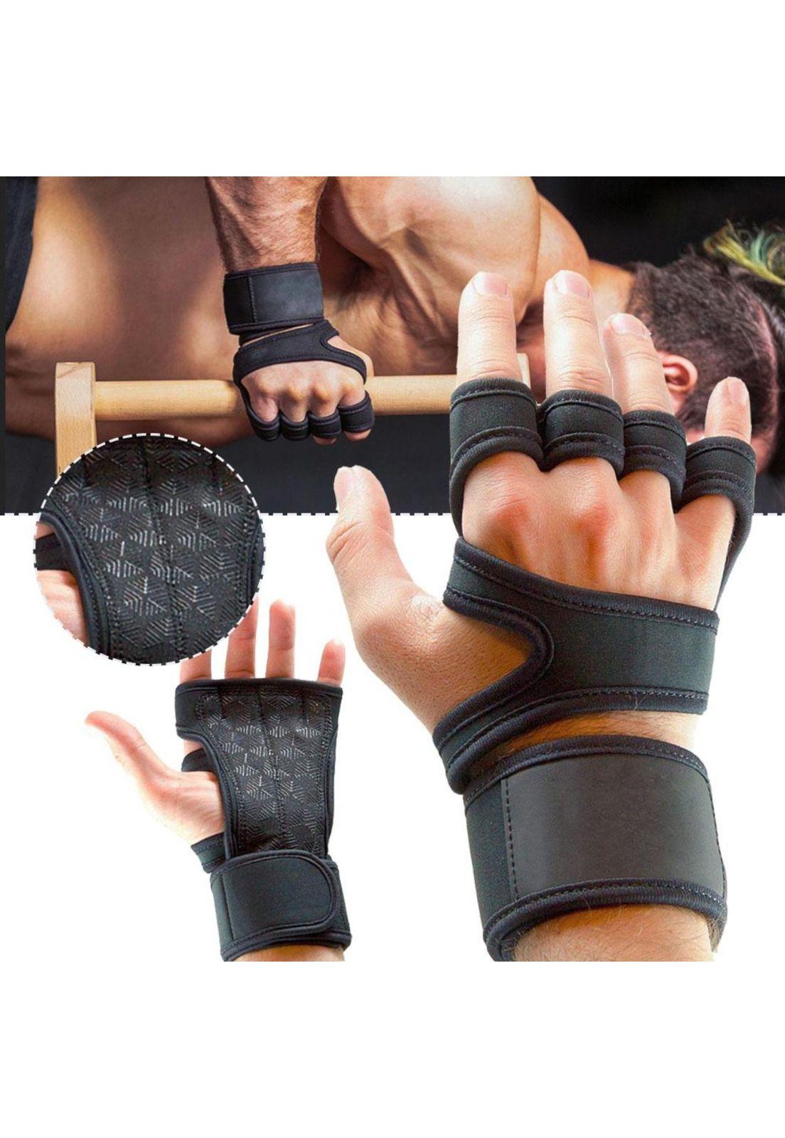 Guantes Calleras Para Pesas Soporte Muñecas Gym Crossfit-3