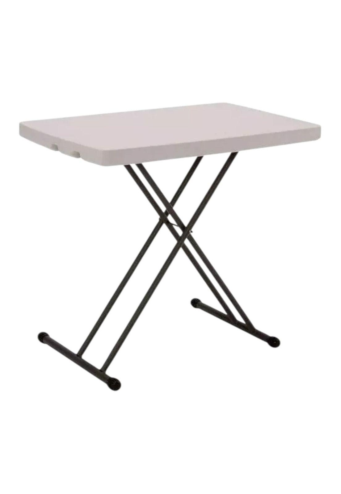 Mesa Multifuncional Plegable 76 X 50 Altura Ajustable Blanca-2