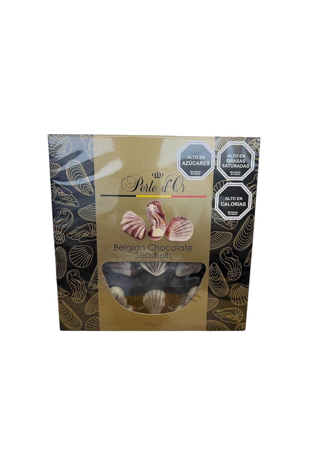 Bombones De Chocolates Belgian Seashells Perle d'Or 195G-0