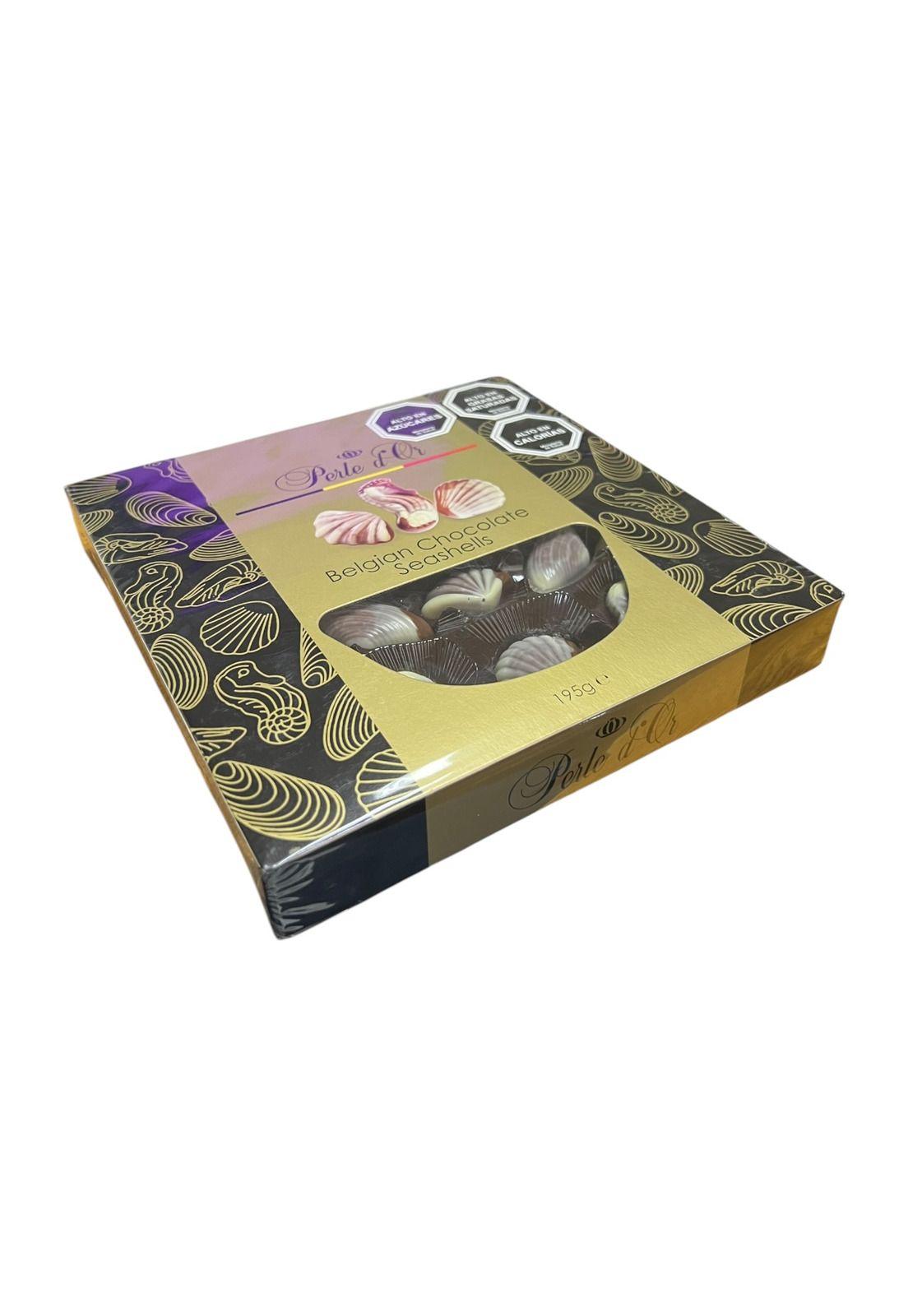Bombones De Chocolates Belgian Seashells Perle d'Or 195G-3