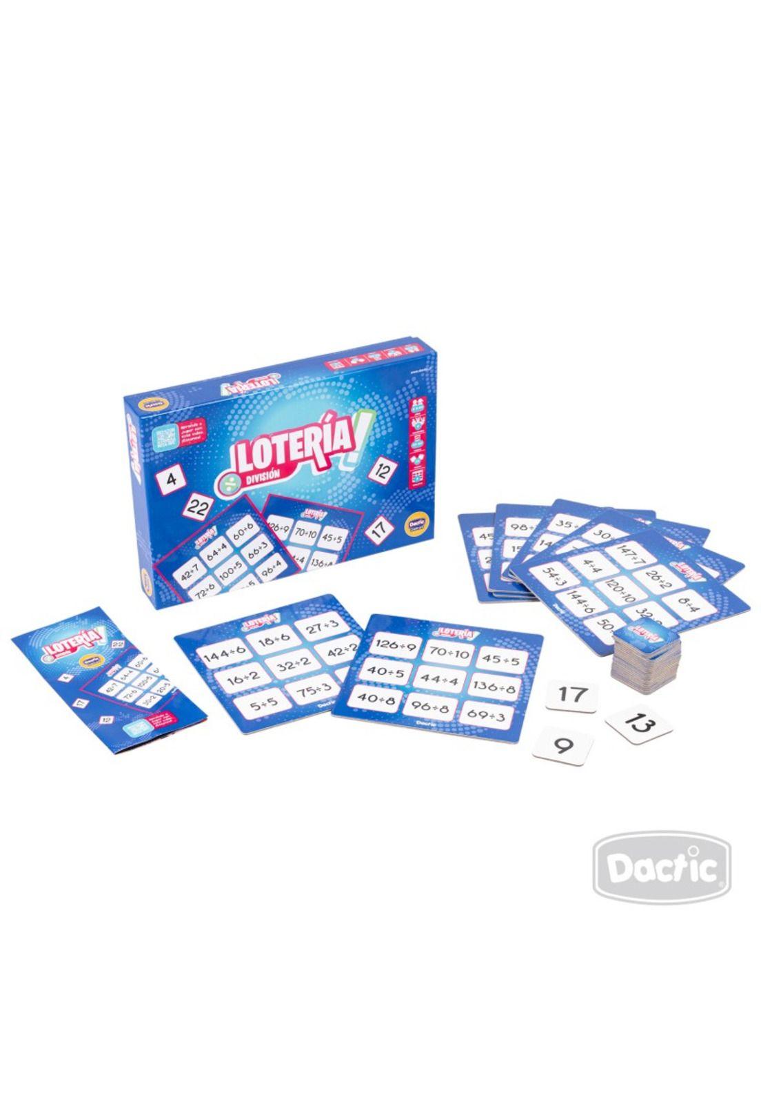 Juego de Mesa Lotería Divisiones Dactic-0