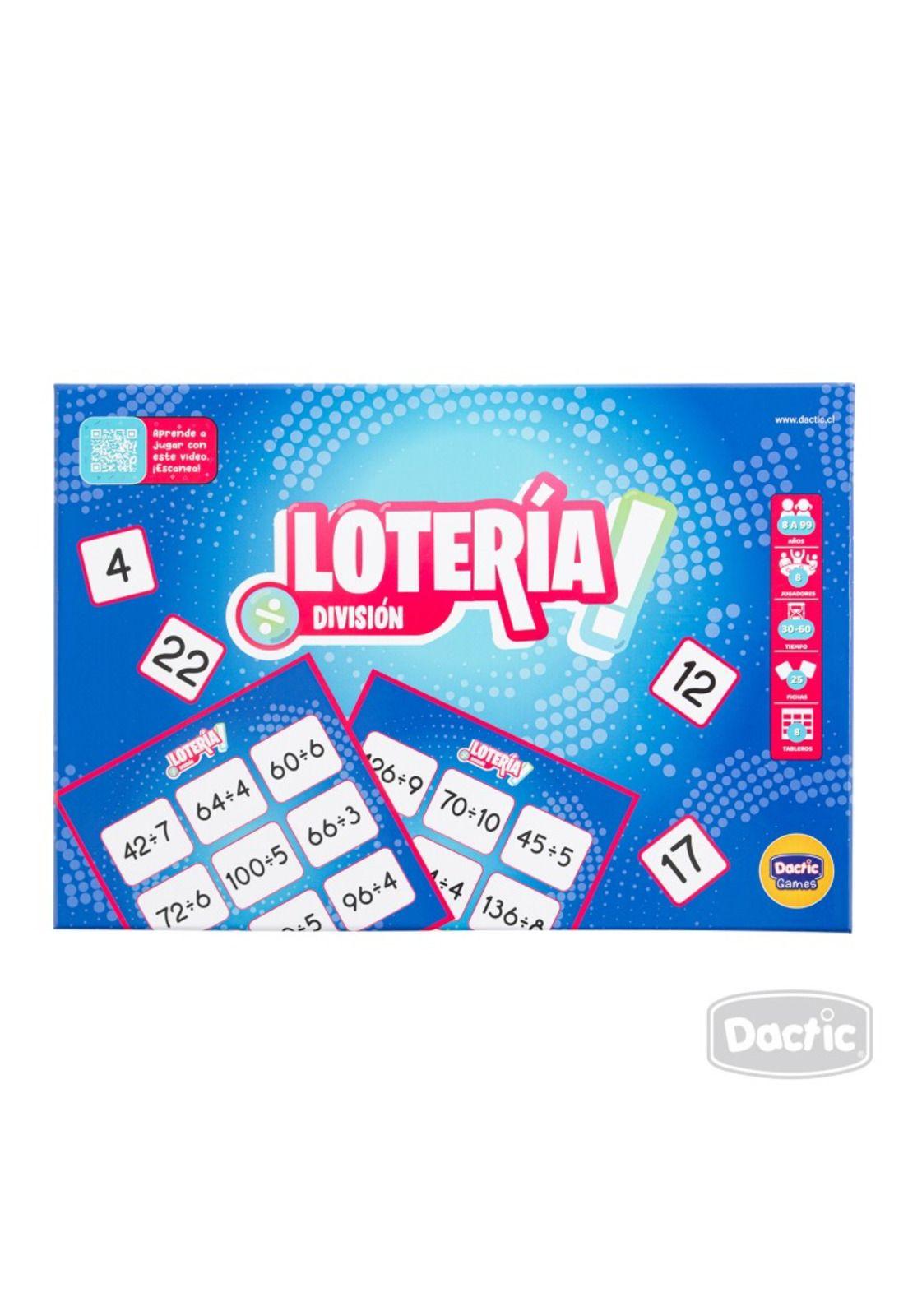 Juego de Mesa Lotería Divisiones Dactic-2