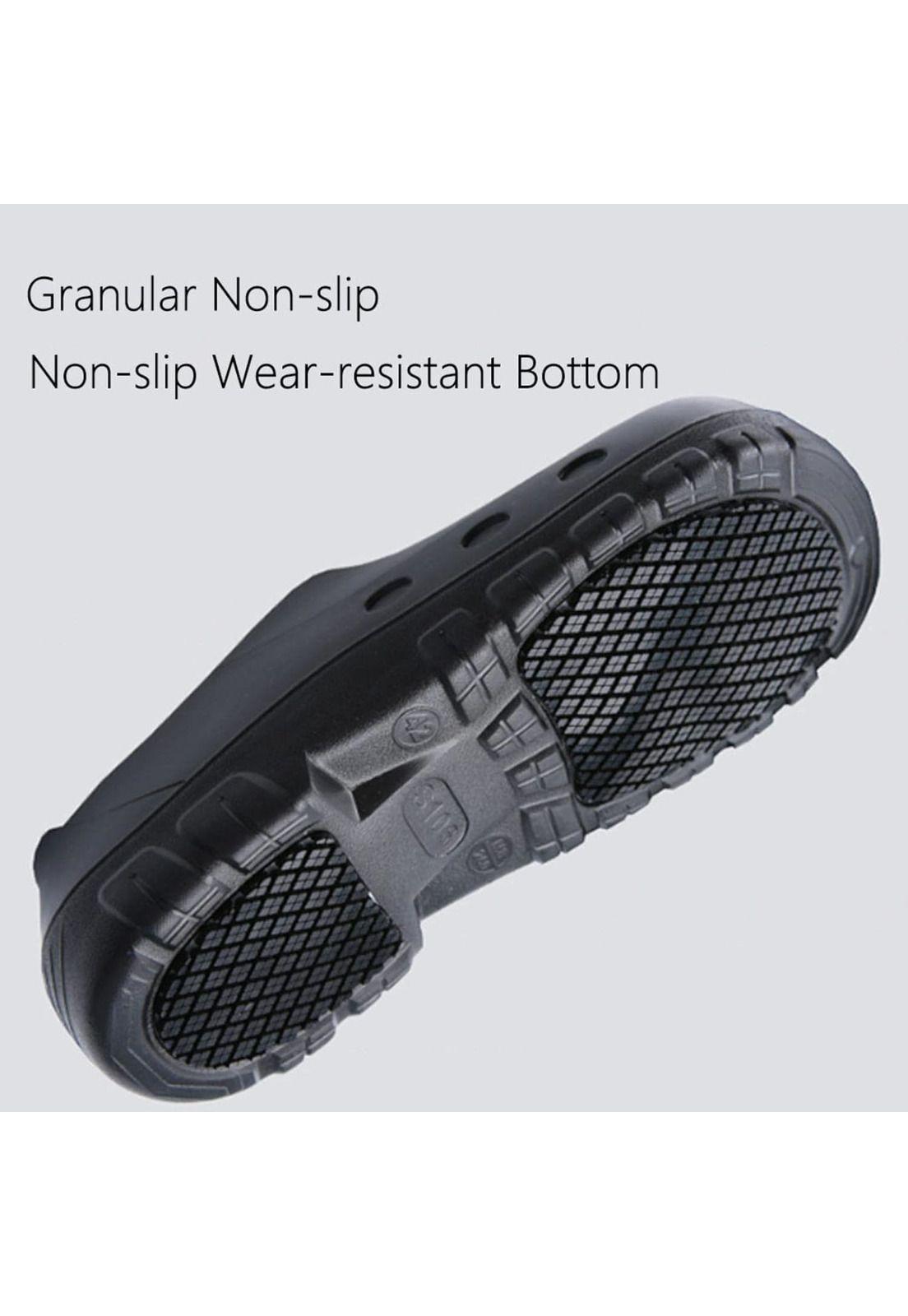 Zapato Zueco Antideslizante Cocina de Seguridad Punta Acero-4