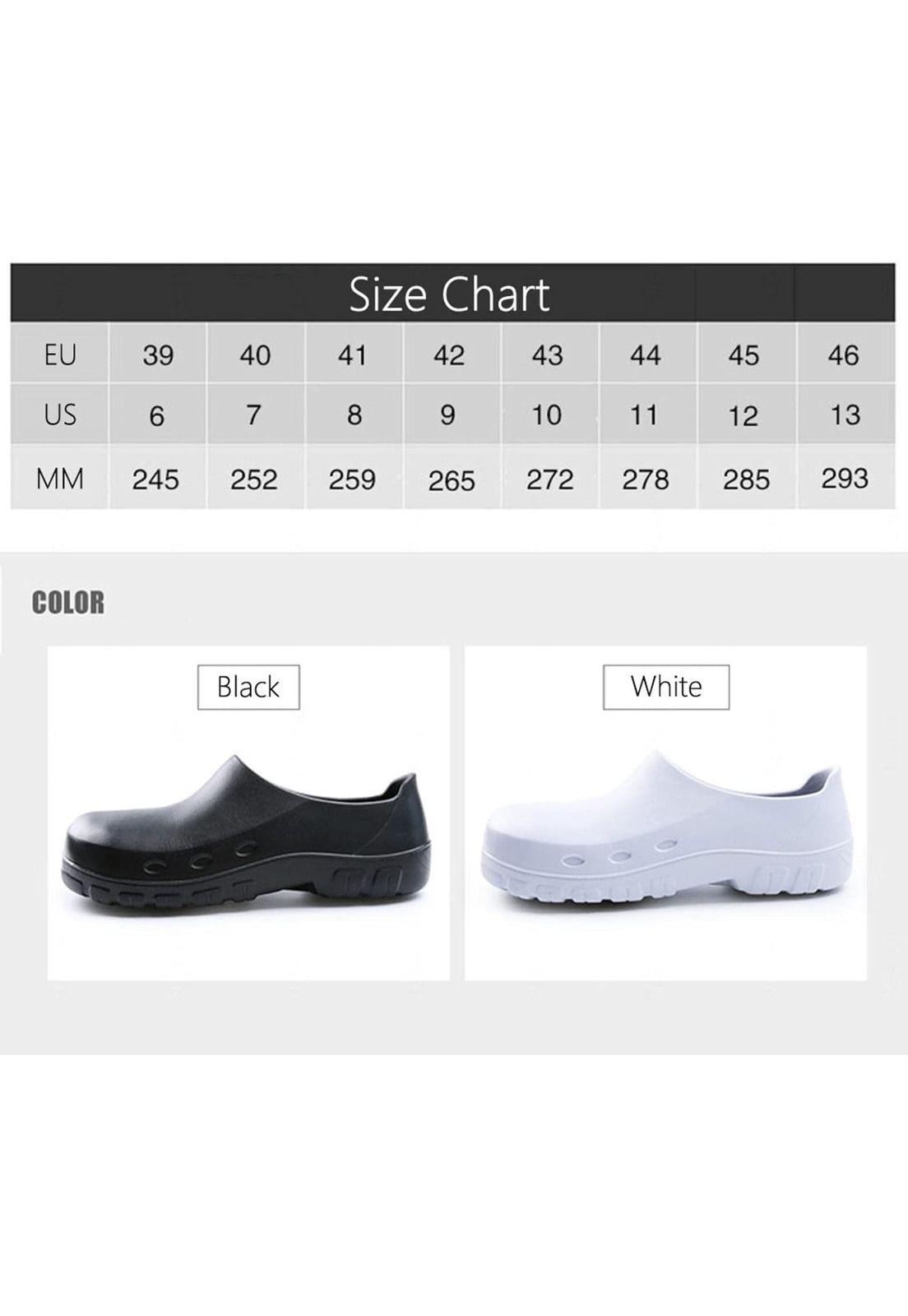 Zapato Zueco Antideslizante Cocina de Seguridad Punta Acero-5