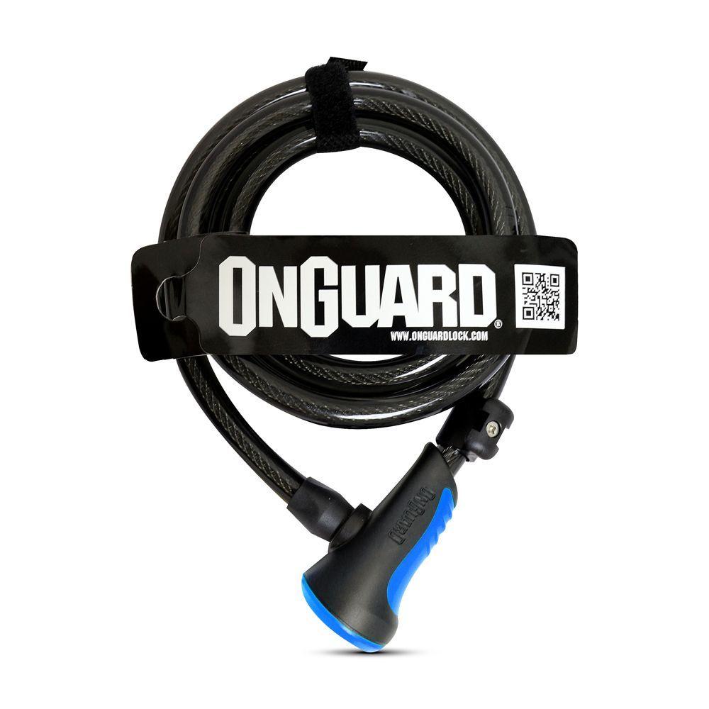 Candado On Guard Espiral NS 180x12mm Azul-0