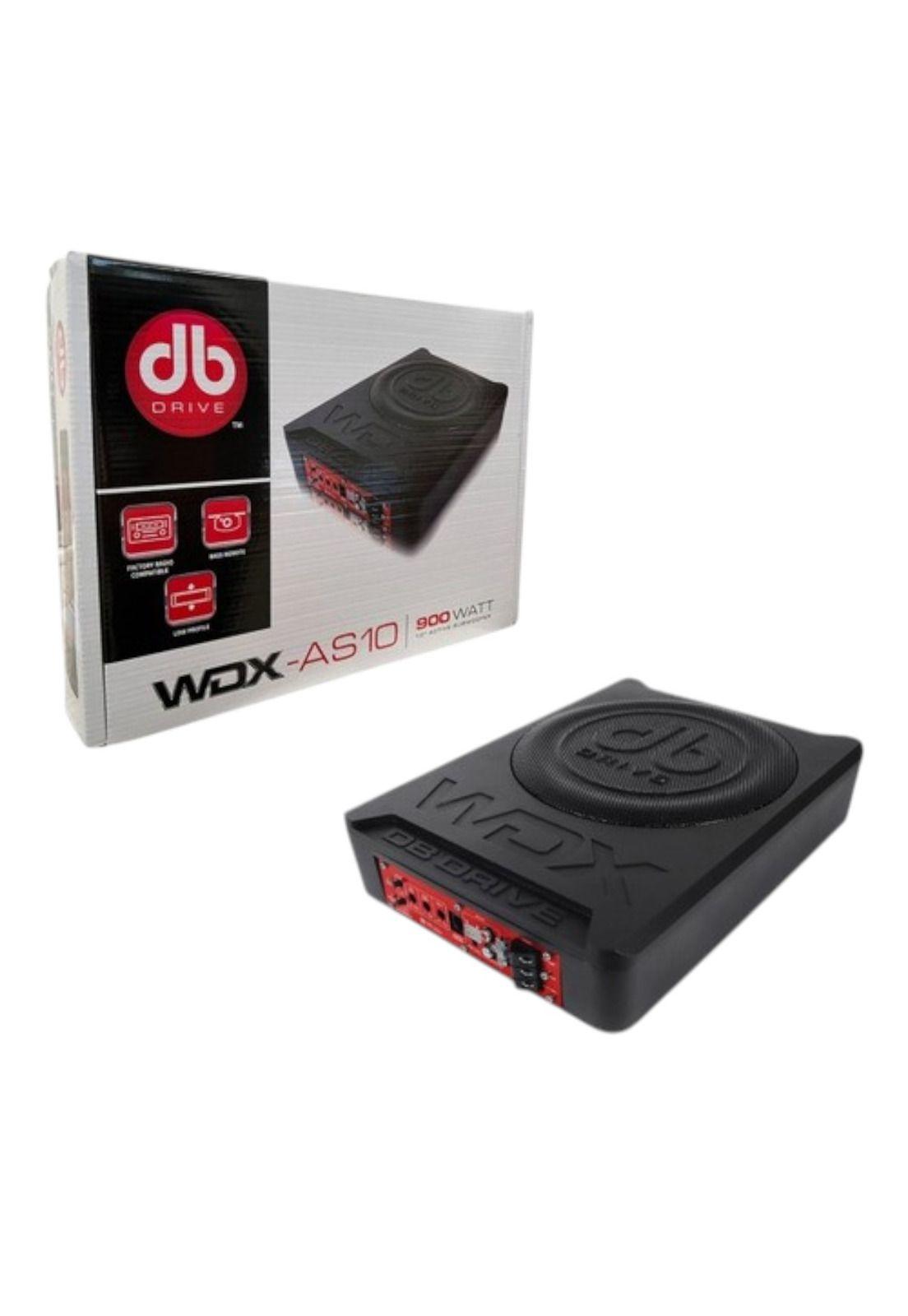 Subwoofer Plano Amplificado Db Drive Wdx-as10 900w+kit Cable-2