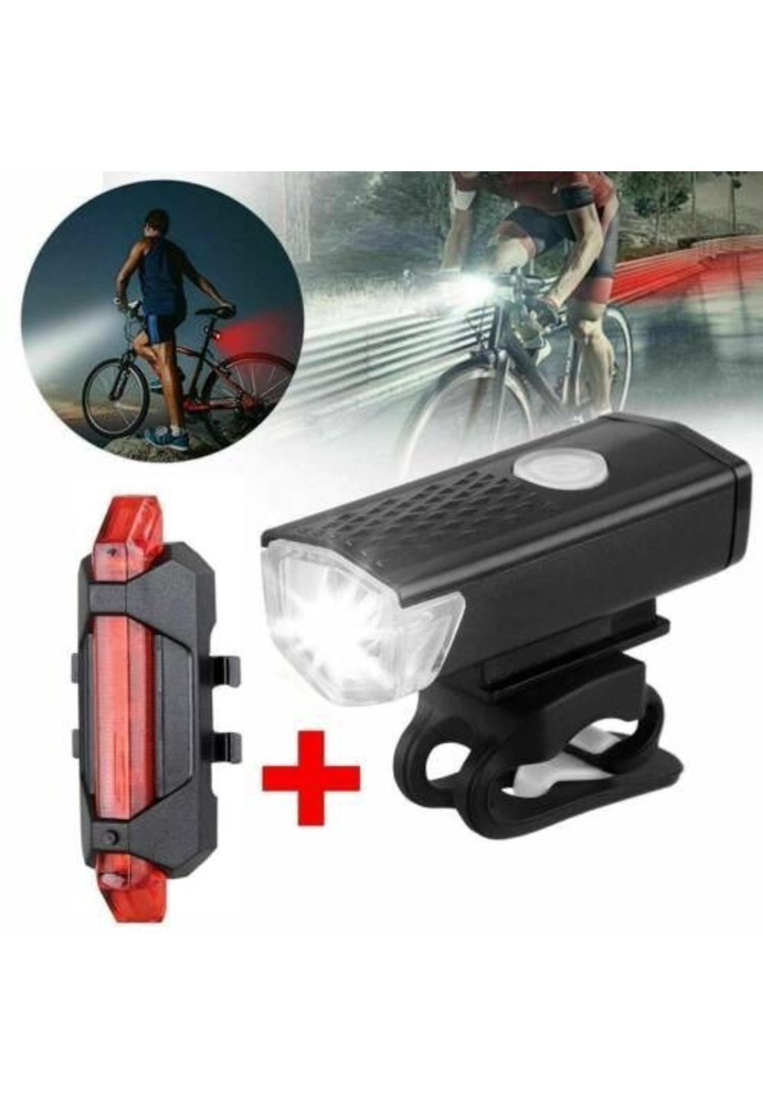 Pack Luz Bicicleta Delantera Y Trasera Recargable Usb-2