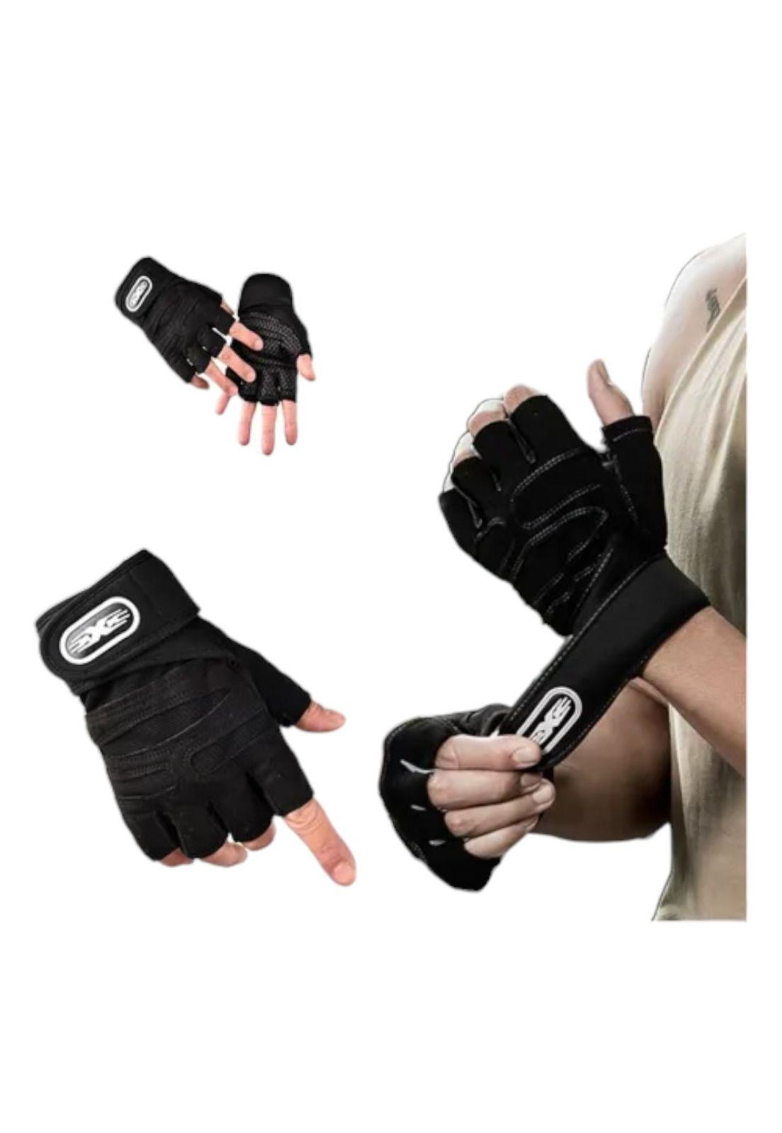 Guantes Gimnasio Levantamiento Pesas Entrenamiento Trekking-4