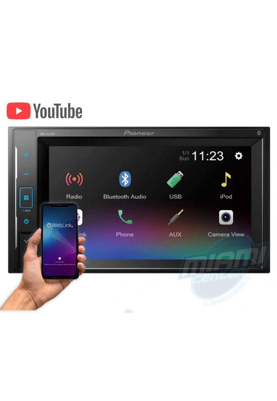 Radio Pioneer DMH-A245BT 2 DIN Web Link Full HD 3RCA-2