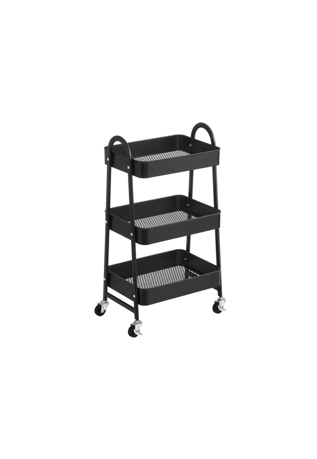 Carro Organizador Metálico Songmics 3 Niveles Con Ruedas-4