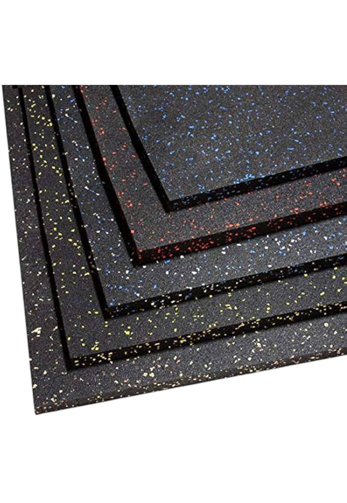 Piso Caucho Gimnasio Alto Trafico 100x100cm X 25mm-6