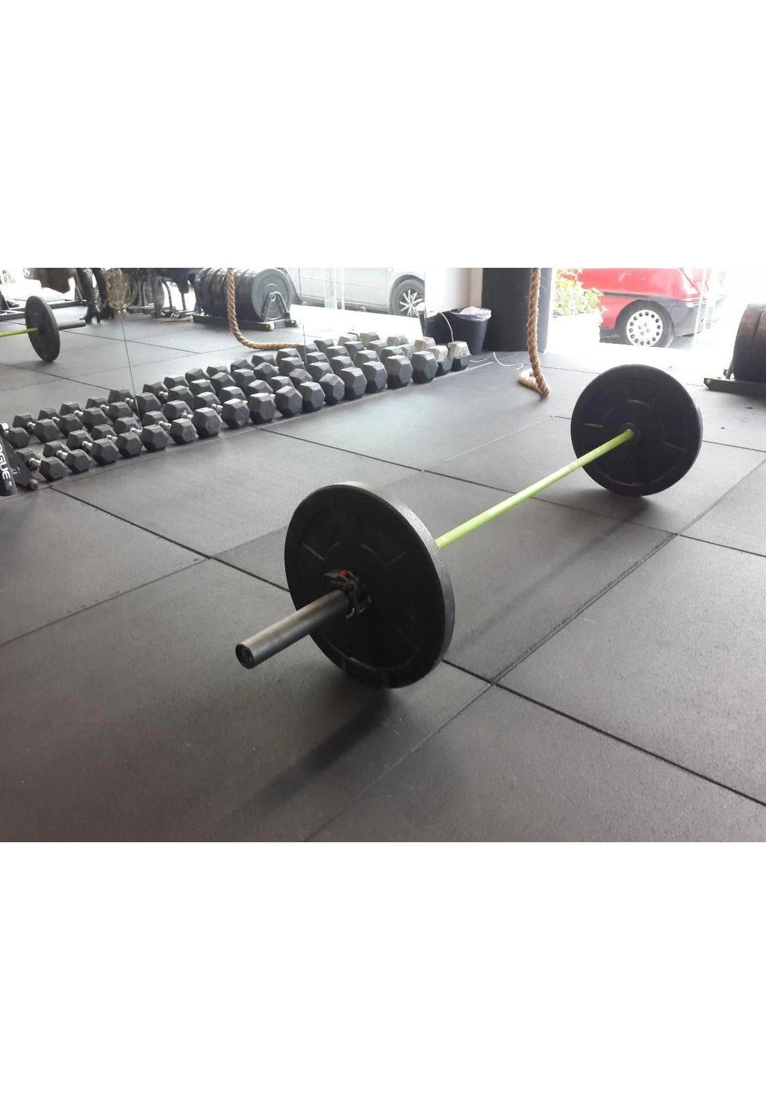 Piso Caucho Gimnasio Alto Trafico 100x100cm X 25mm-3