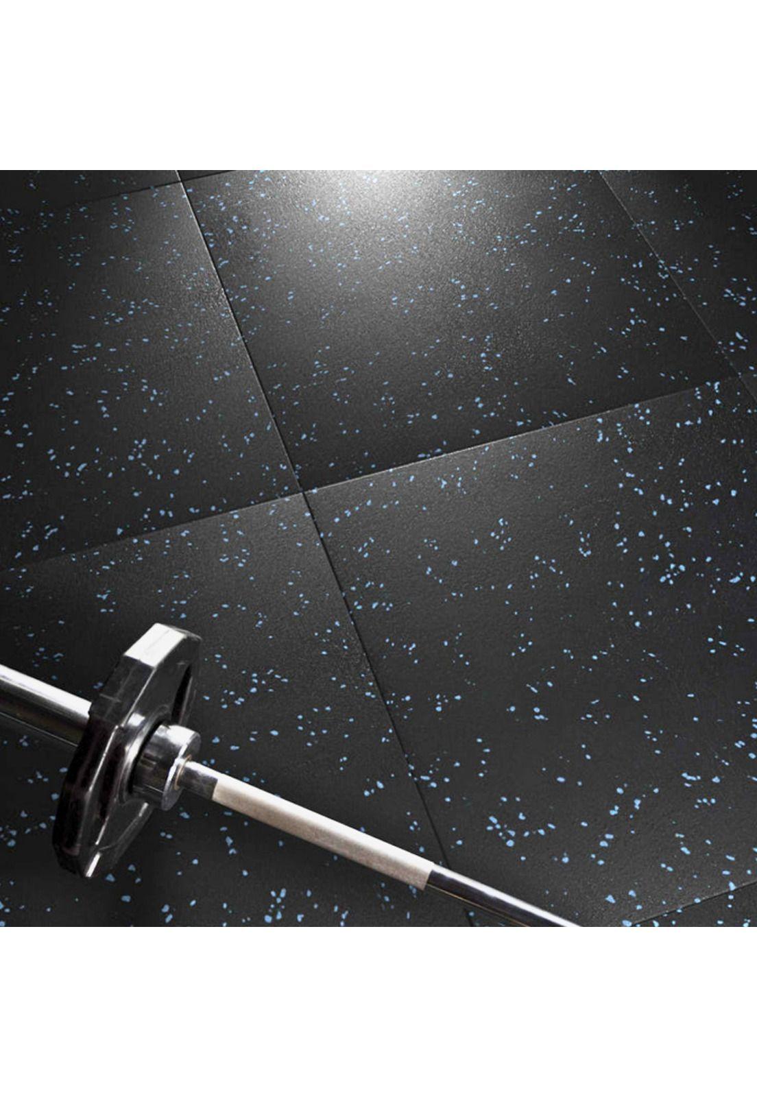 Piso Caucho Gimnasio Alto Trafico 100x100cm X 25mm-6