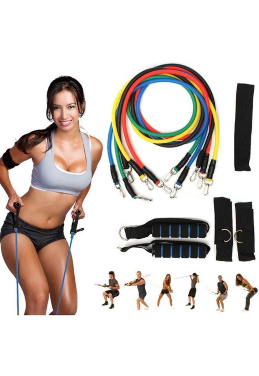 Set O Pack Bandas De Resistencia Tubulares + Elasticas-1