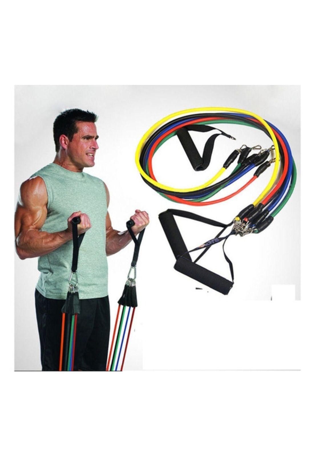 Set O Pack Bandas De Resistencia Tubulares + Elasticas-2