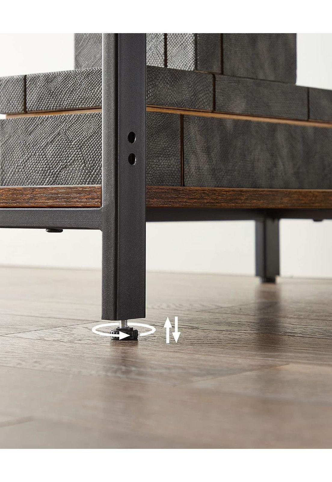 Escritorio Moderno VASAGLE Con Repisas Madera Y Metal 100 cm-7
