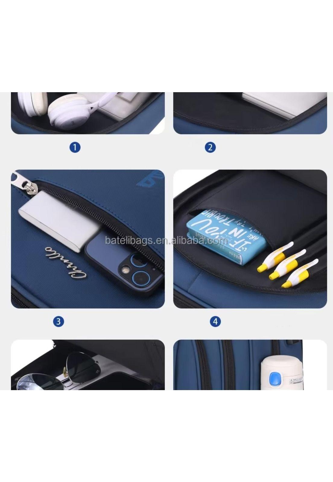 Mochila Universitaria Escolar Impermeable Usb Reforzada-4