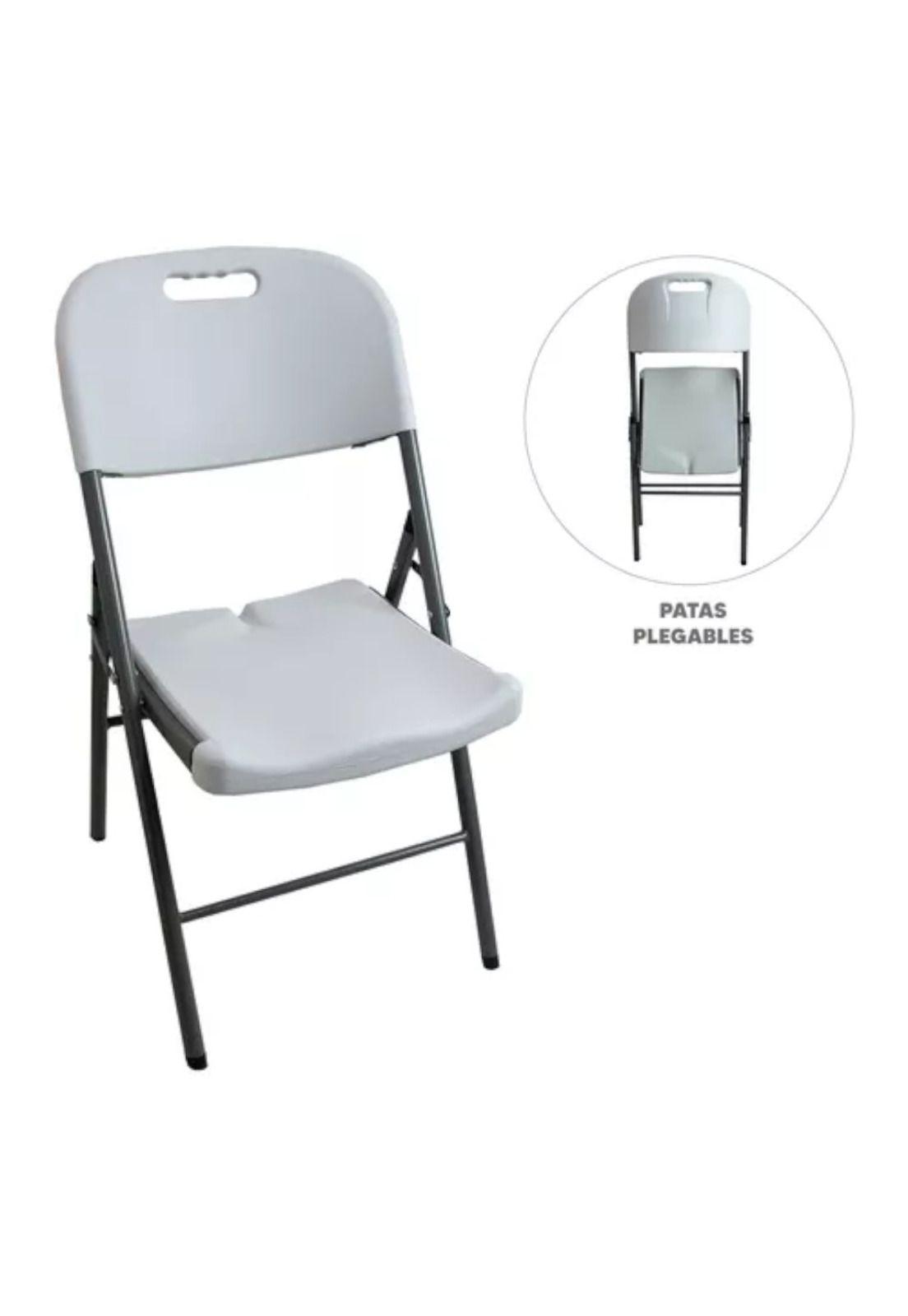 Silla Plegable Plastico Fiestas Camping Eventos-2