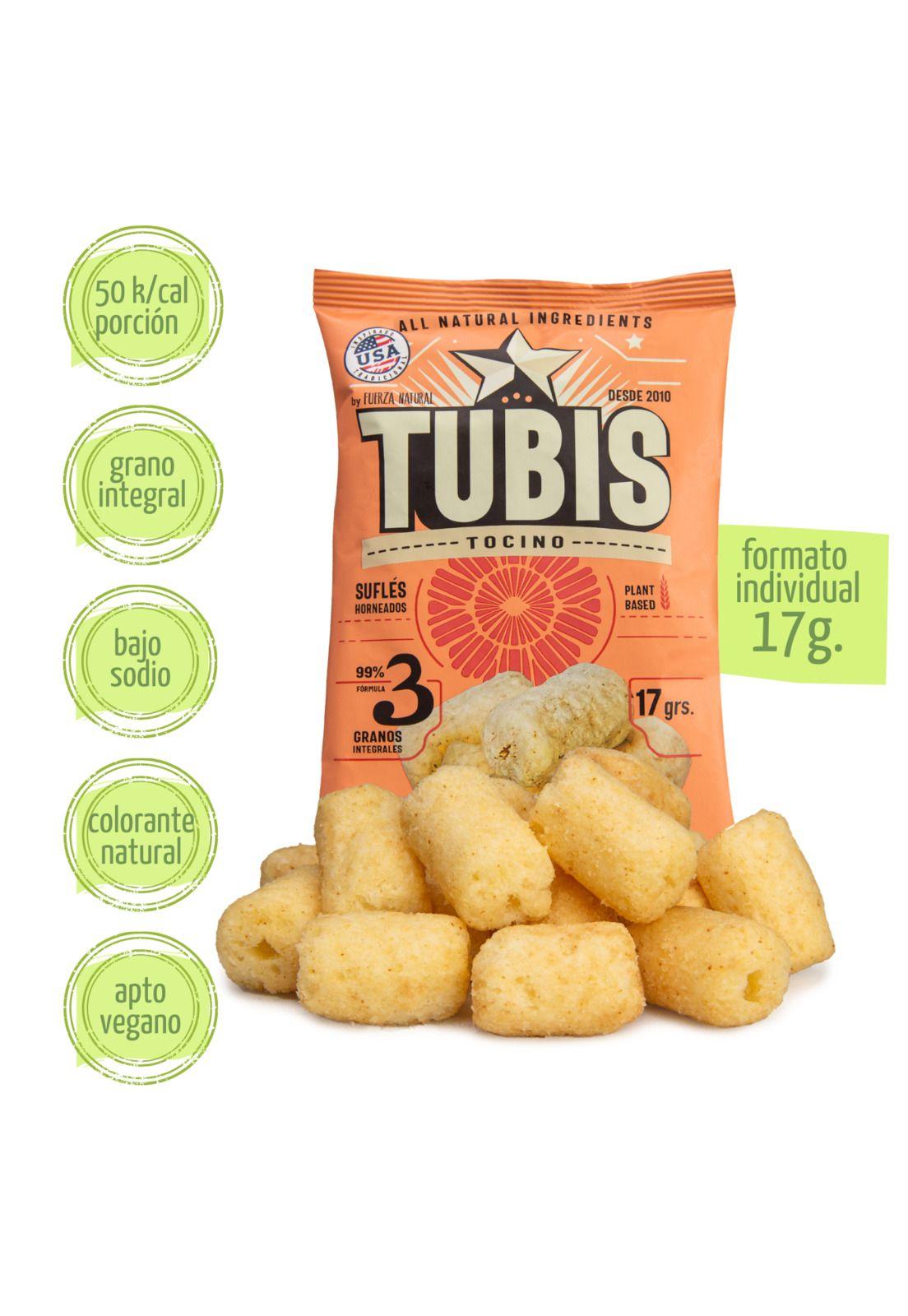Tubis 17g Tocino Snack Saludable Fuerza Natural Pack X24-2